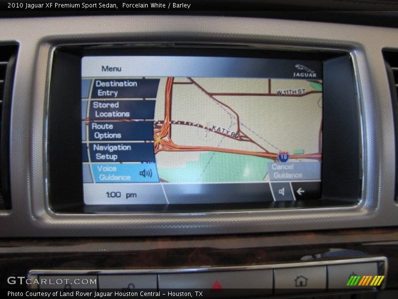 Porcelain White / Barley 2010 Jaguar XF Premium Sport Sedan