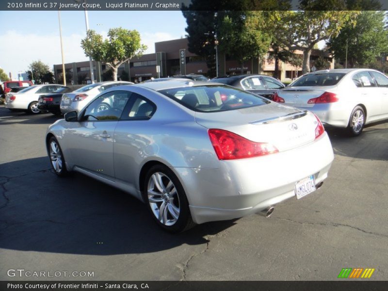 Liquid Platinum / Graphite 2010 Infiniti G 37 Journey Coupe