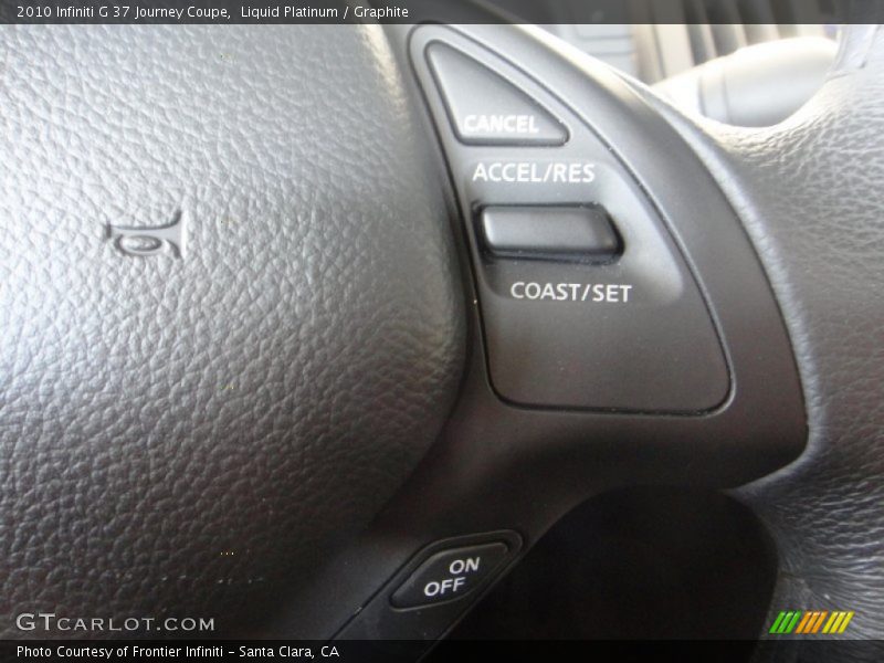 Liquid Platinum / Graphite 2010 Infiniti G 37 Journey Coupe