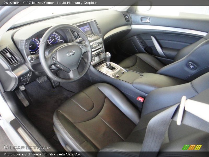 Graphite Interior - 2010 G 37 Journey Coupe 
