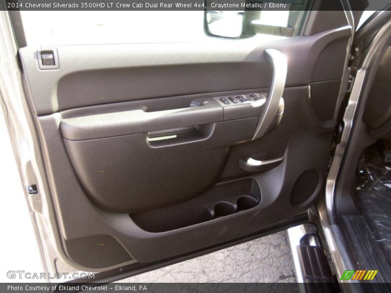 Graystone Metallic / Ebony 2014 Chevrolet Silverado 3500HD LT Crew Cab Dual Rear Wheel 4x4