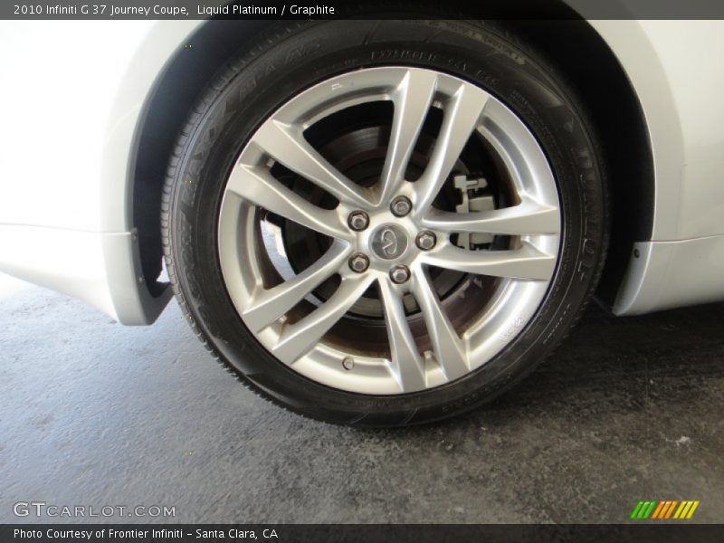 Liquid Platinum / Graphite 2010 Infiniti G 37 Journey Coupe