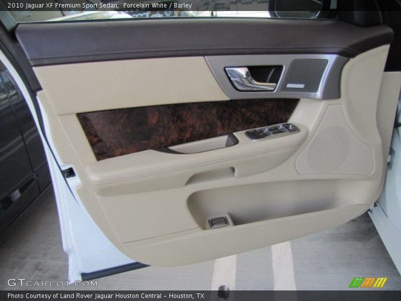 Porcelain White / Barley 2010 Jaguar XF Premium Sport Sedan