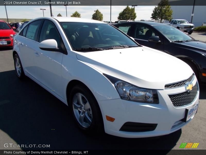 Summit White / Jet Black 2014 Chevrolet Cruze LT