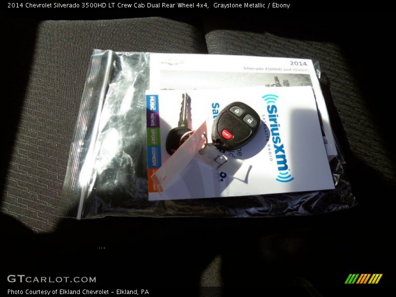 Graystone Metallic / Ebony 2014 Chevrolet Silverado 3500HD LT Crew Cab Dual Rear Wheel 4x4