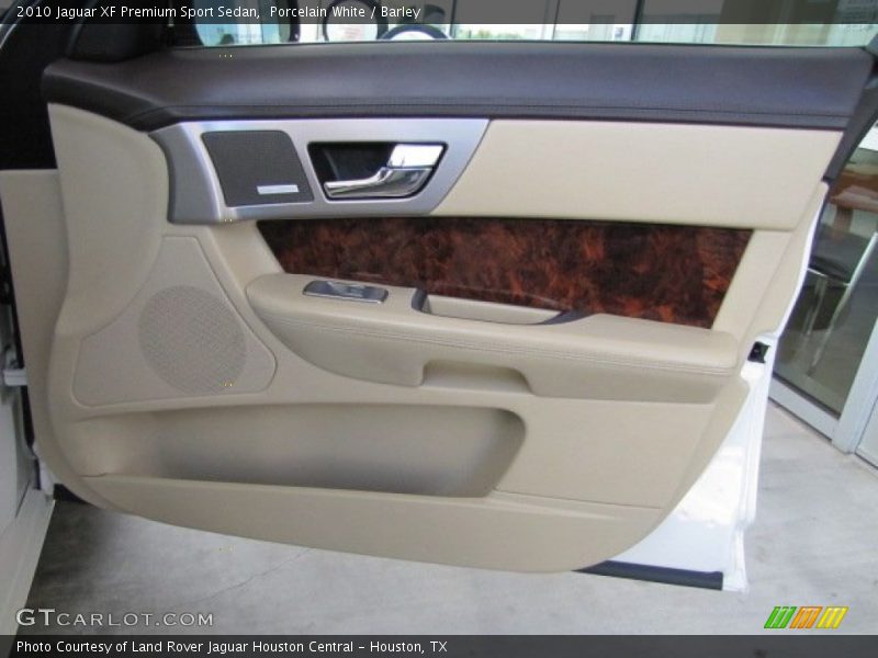 Porcelain White / Barley 2010 Jaguar XF Premium Sport Sedan