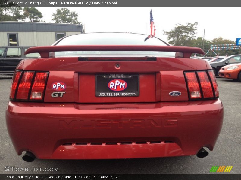 Redfire Metallic / Dark Charcoal 2003 Ford Mustang GT Coupe