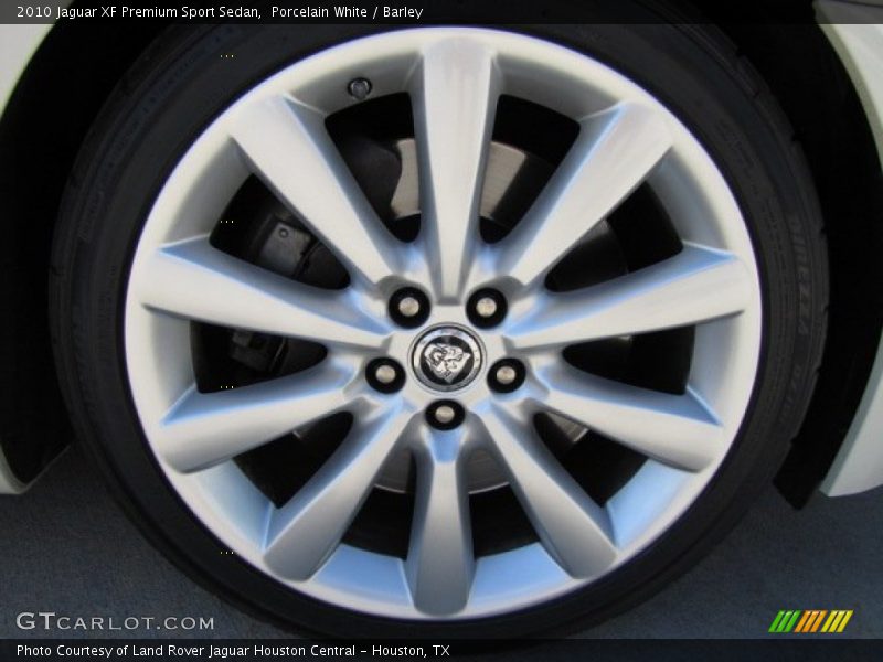 Porcelain White / Barley 2010 Jaguar XF Premium Sport Sedan