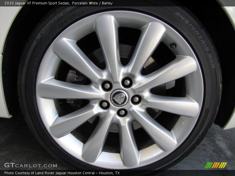 Porcelain White / Barley 2010 Jaguar XF Premium Sport Sedan