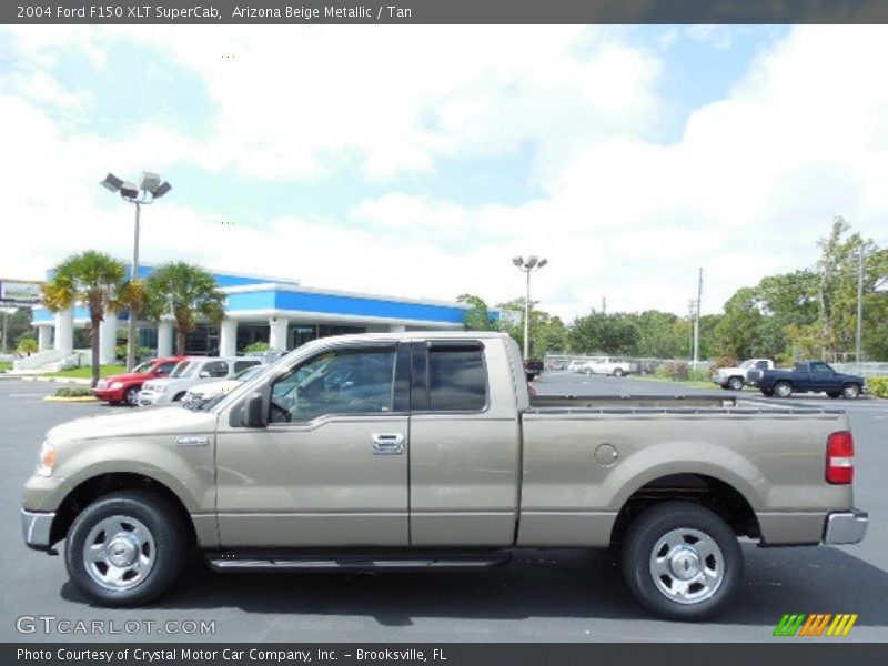 Arizona Beige Metallic / Tan 2004 Ford F150 XLT SuperCab