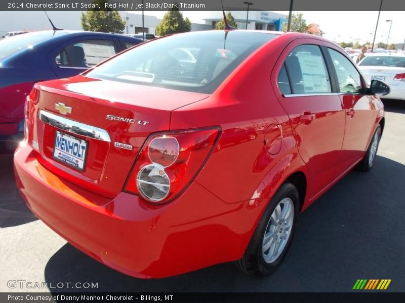 Red Hot / Jet Black/Dark Titanium 2014 Chevrolet Sonic LT Sedan