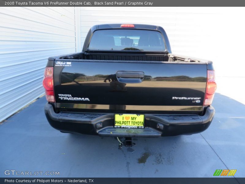 Black Sand Pearl / Graphite Gray 2008 Toyota Tacoma V6 PreRunner Double Cab