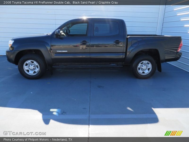 Black Sand Pearl / Graphite Gray 2008 Toyota Tacoma V6 PreRunner Double Cab