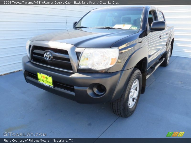 Black Sand Pearl / Graphite Gray 2008 Toyota Tacoma V6 PreRunner Double Cab