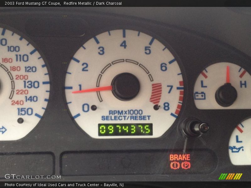 Redfire Metallic / Dark Charcoal 2003 Ford Mustang GT Coupe