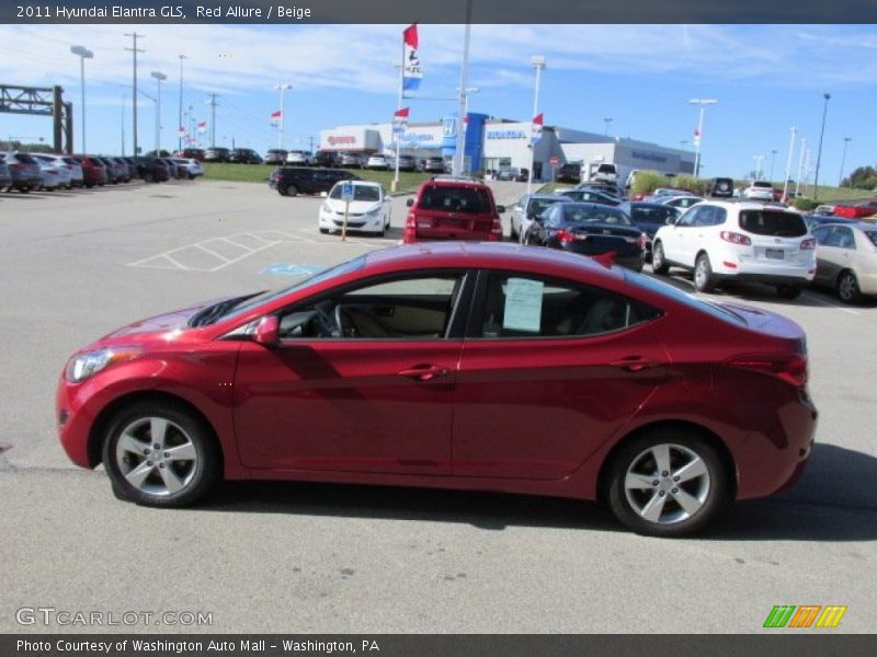 Red Allure / Beige 2011 Hyundai Elantra GLS