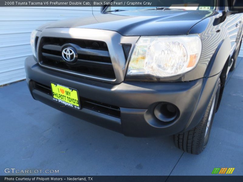 Black Sand Pearl / Graphite Gray 2008 Toyota Tacoma V6 PreRunner Double Cab