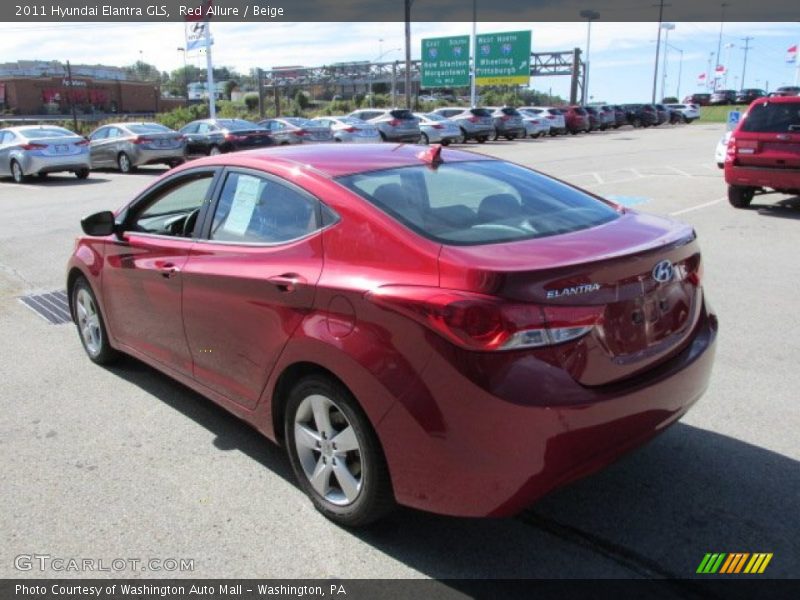 Red Allure / Beige 2011 Hyundai Elantra GLS