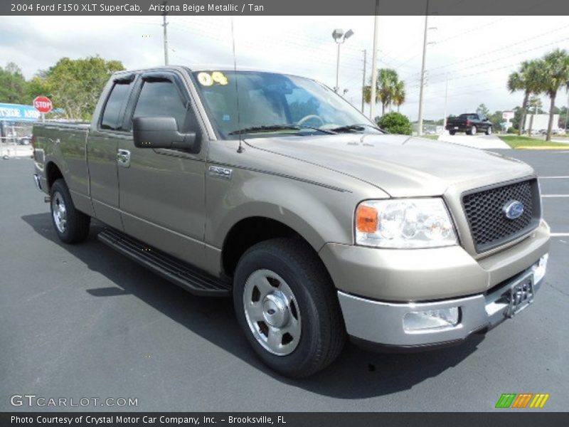 Arizona Beige Metallic / Tan 2004 Ford F150 XLT SuperCab