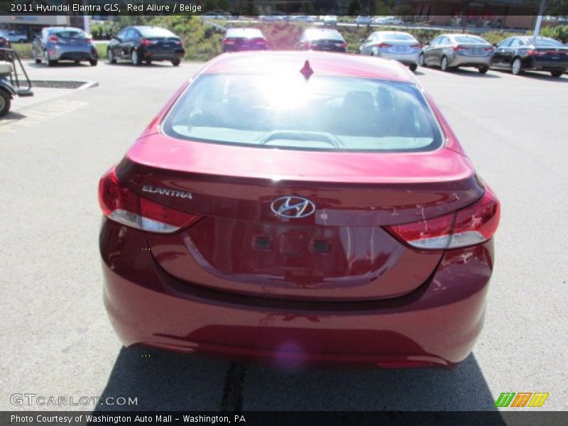 Red Allure / Beige 2011 Hyundai Elantra GLS