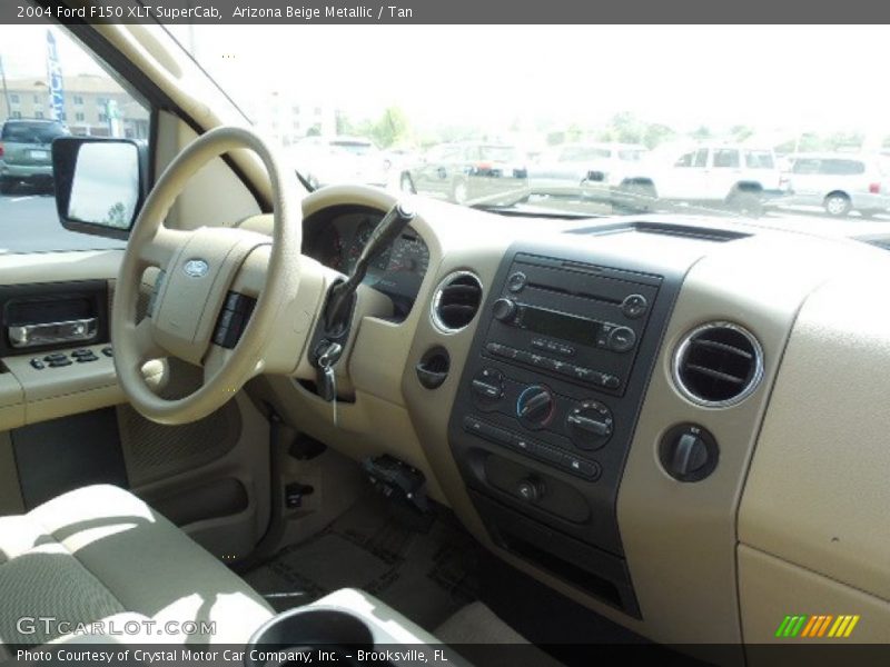 Arizona Beige Metallic / Tan 2004 Ford F150 XLT SuperCab