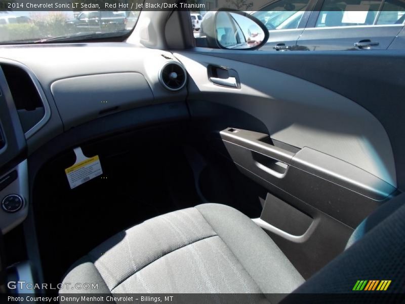 Red Hot / Jet Black/Dark Titanium 2014 Chevrolet Sonic LT Sedan