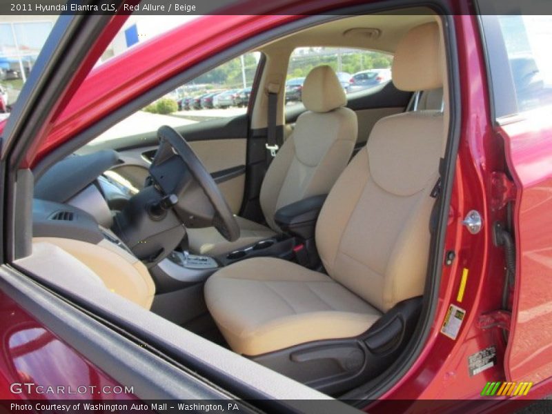 Red Allure / Beige 2011 Hyundai Elantra GLS