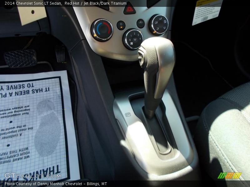 Red Hot / Jet Black/Dark Titanium 2014 Chevrolet Sonic LT Sedan