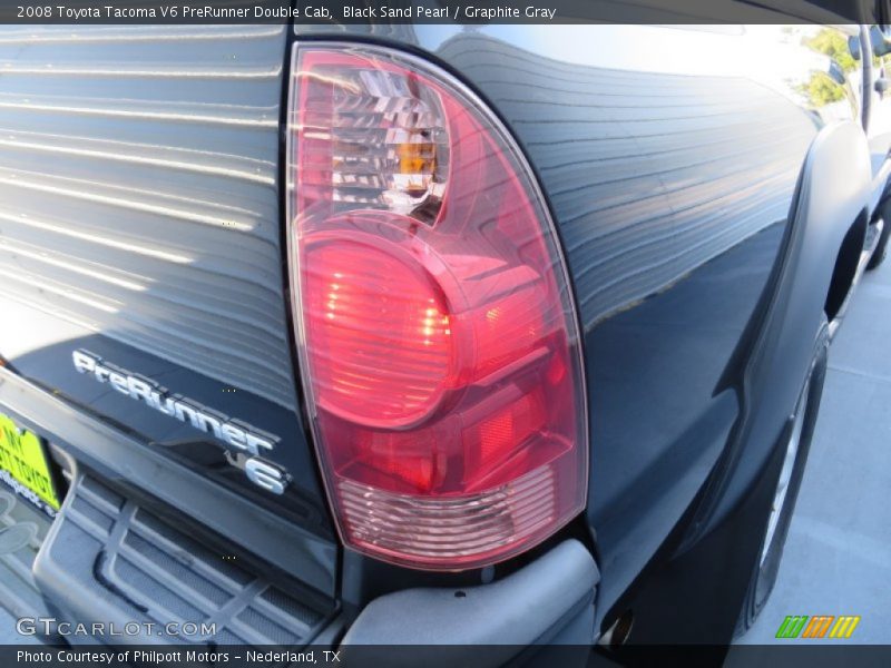 Black Sand Pearl / Graphite Gray 2008 Toyota Tacoma V6 PreRunner Double Cab