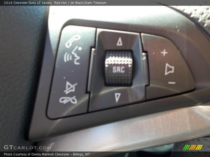 Red Hot / Jet Black/Dark Titanium 2014 Chevrolet Sonic LT Sedan