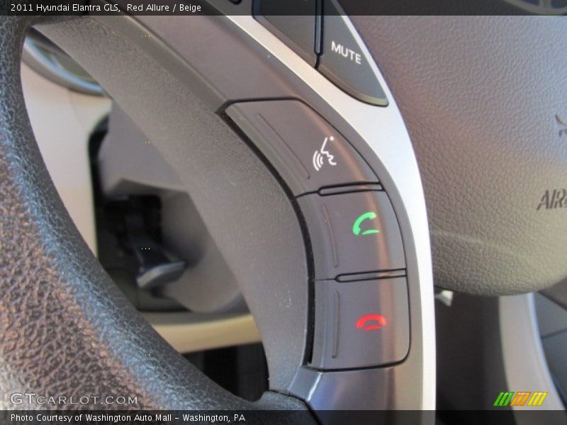 Red Allure / Beige 2011 Hyundai Elantra GLS