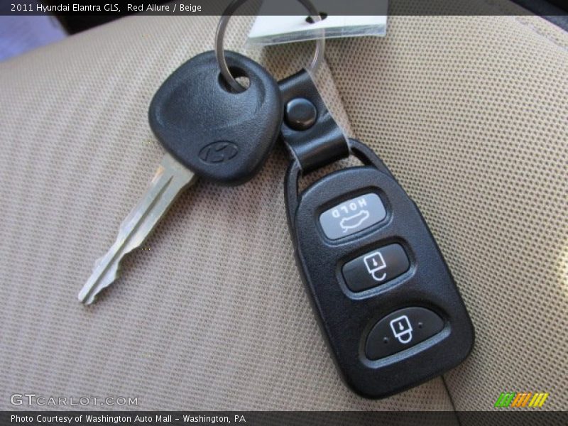 Red Allure / Beige 2011 Hyundai Elantra GLS