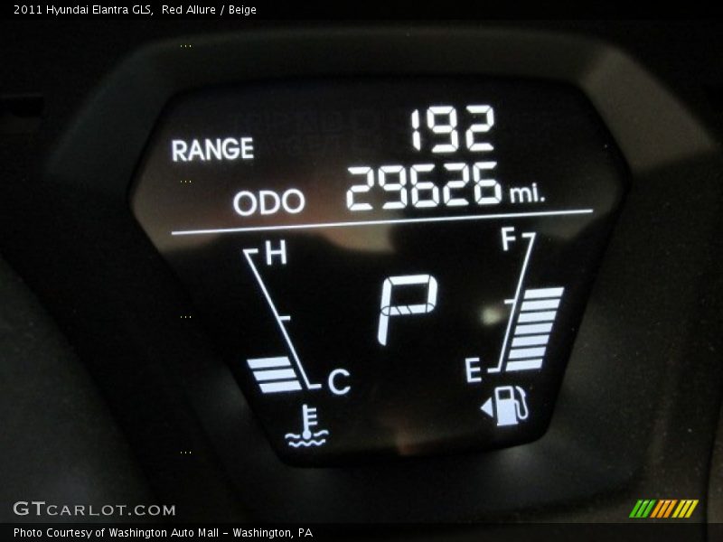 Red Allure / Beige 2011 Hyundai Elantra GLS