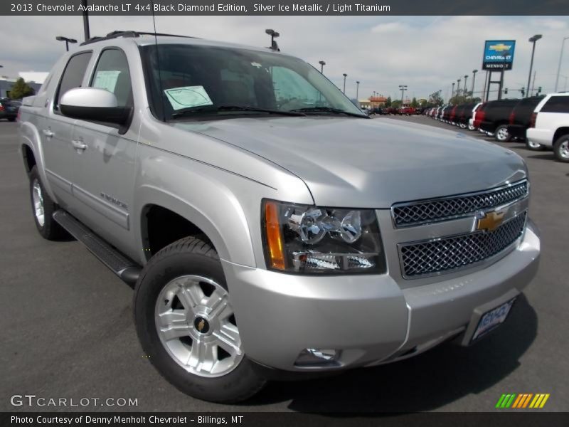 Silver Ice Metallic / Light Titanium 2013 Chevrolet Avalanche LT 4x4 Black Diamond Edition