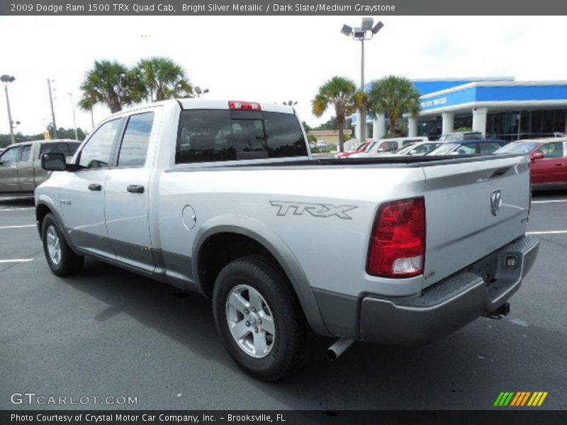 Bright Silver Metallic / Dark Slate/Medium Graystone 2009 Dodge Ram 1500 TRX Quad Cab