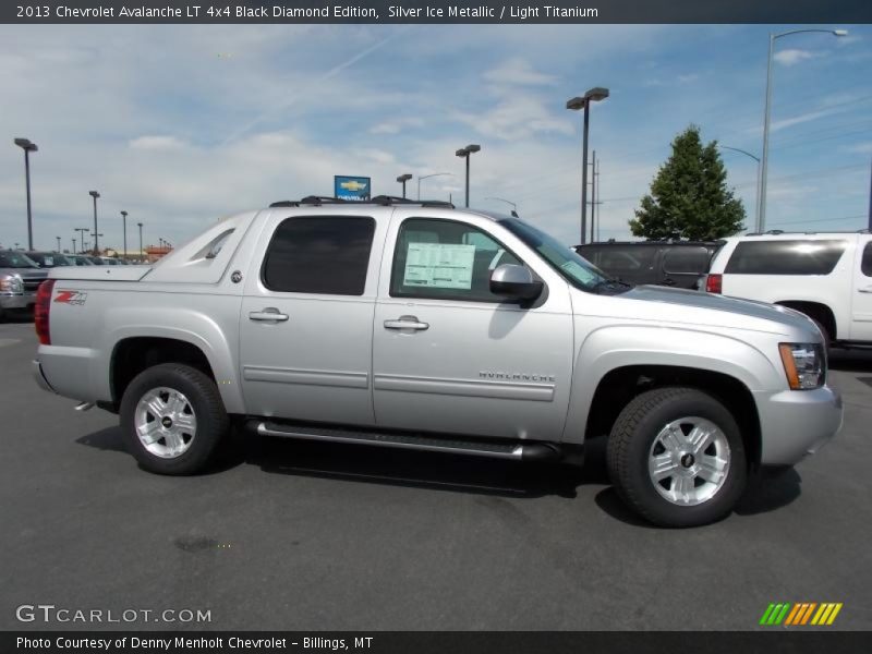 Silver Ice Metallic / Light Titanium 2013 Chevrolet Avalanche LT 4x4 Black Diamond Edition