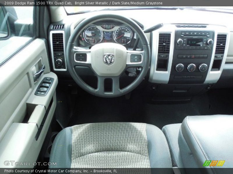 Bright Silver Metallic / Dark Slate/Medium Graystone 2009 Dodge Ram 1500 TRX Quad Cab