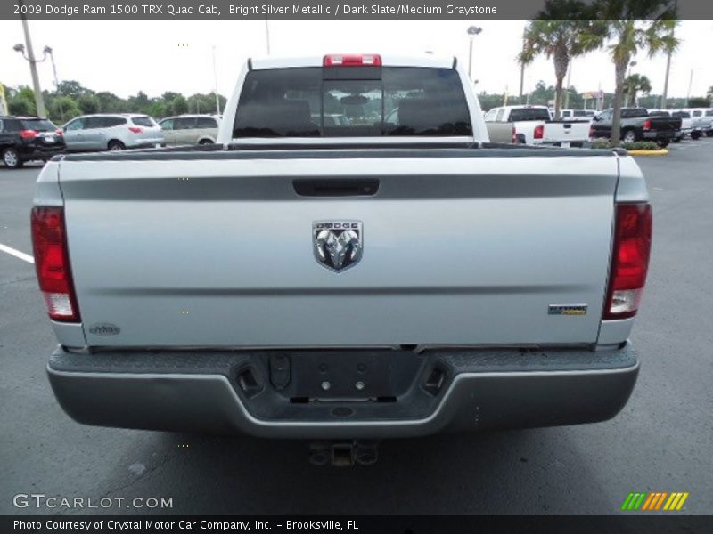 Bright Silver Metallic / Dark Slate/Medium Graystone 2009 Dodge Ram 1500 TRX Quad Cab