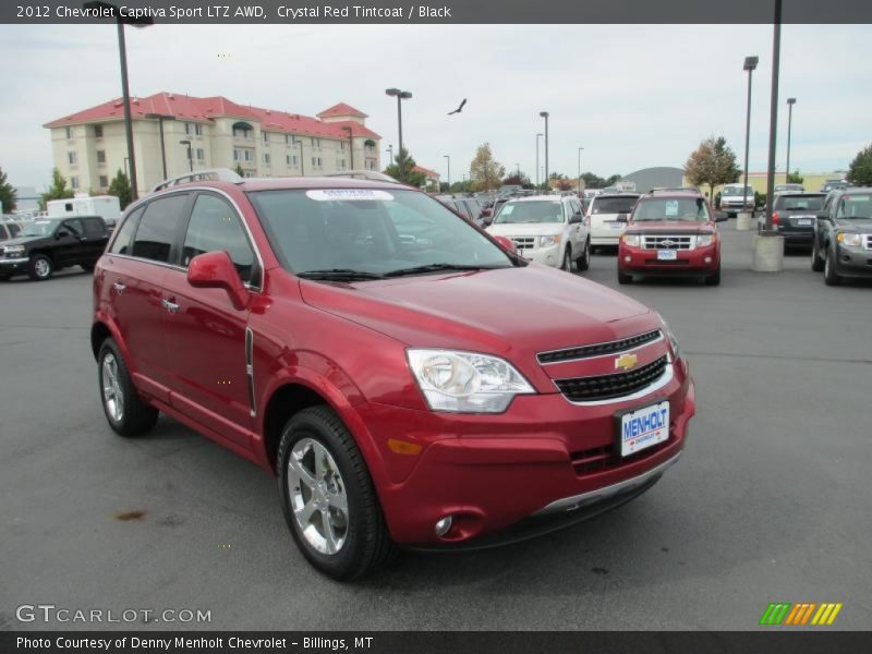 Crystal Red Tintcoat / Black 2012 Chevrolet Captiva Sport LTZ AWD