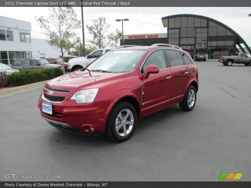 Crystal Red Tintcoat / Black 2012 Chevrolet Captiva Sport LTZ AWD