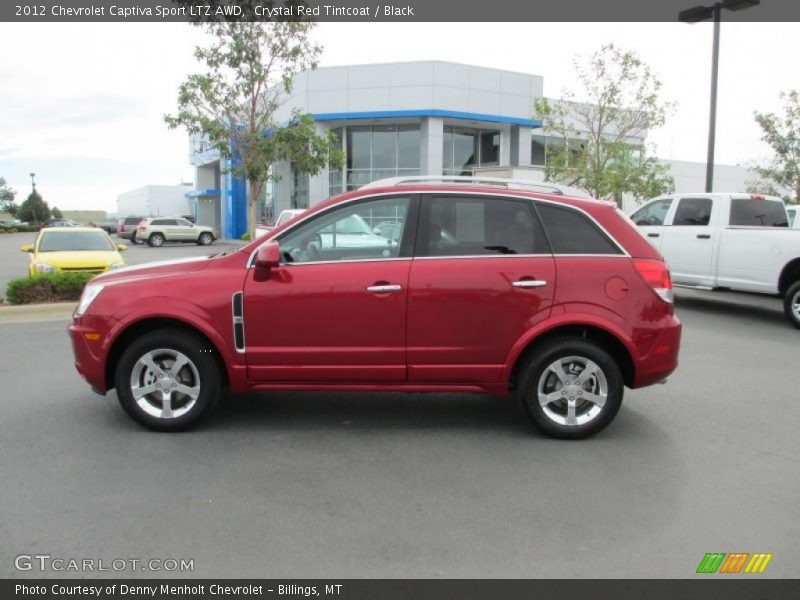 Crystal Red Tintcoat / Black 2012 Chevrolet Captiva Sport LTZ AWD