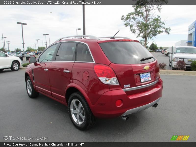 Crystal Red Tintcoat / Black 2012 Chevrolet Captiva Sport LTZ AWD