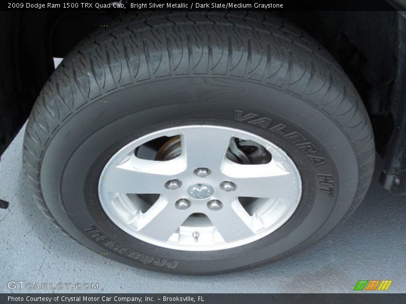 Bright Silver Metallic / Dark Slate/Medium Graystone 2009 Dodge Ram 1500 TRX Quad Cab