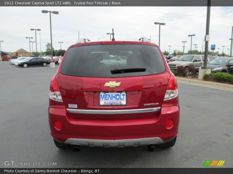 Crystal Red Tintcoat / Black 2012 Chevrolet Captiva Sport LTZ AWD
