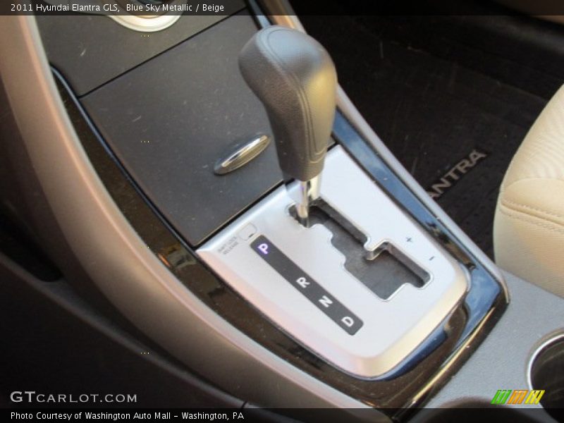 Blue Sky Metallic / Beige 2011 Hyundai Elantra GLS