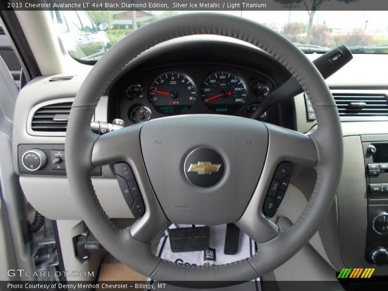 Silver Ice Metallic / Light Titanium 2013 Chevrolet Avalanche LT 4x4 Black Diamond Edition
