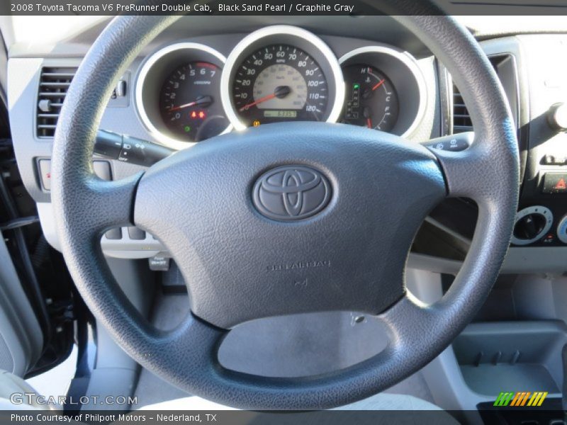 Black Sand Pearl / Graphite Gray 2008 Toyota Tacoma V6 PreRunner Double Cab
