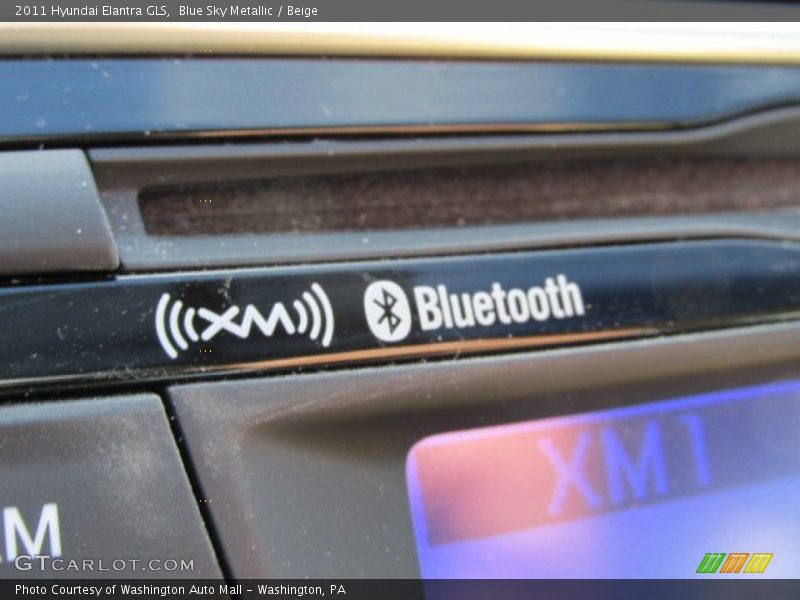 Blue Sky Metallic / Beige 2011 Hyundai Elantra GLS