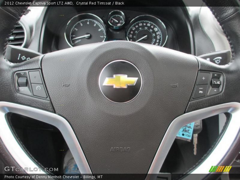 Crystal Red Tintcoat / Black 2012 Chevrolet Captiva Sport LTZ AWD