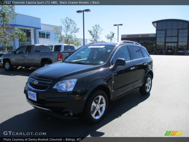 Black Granite Metallic / Black 2012 Chevrolet Captiva Sport LTZ AWD